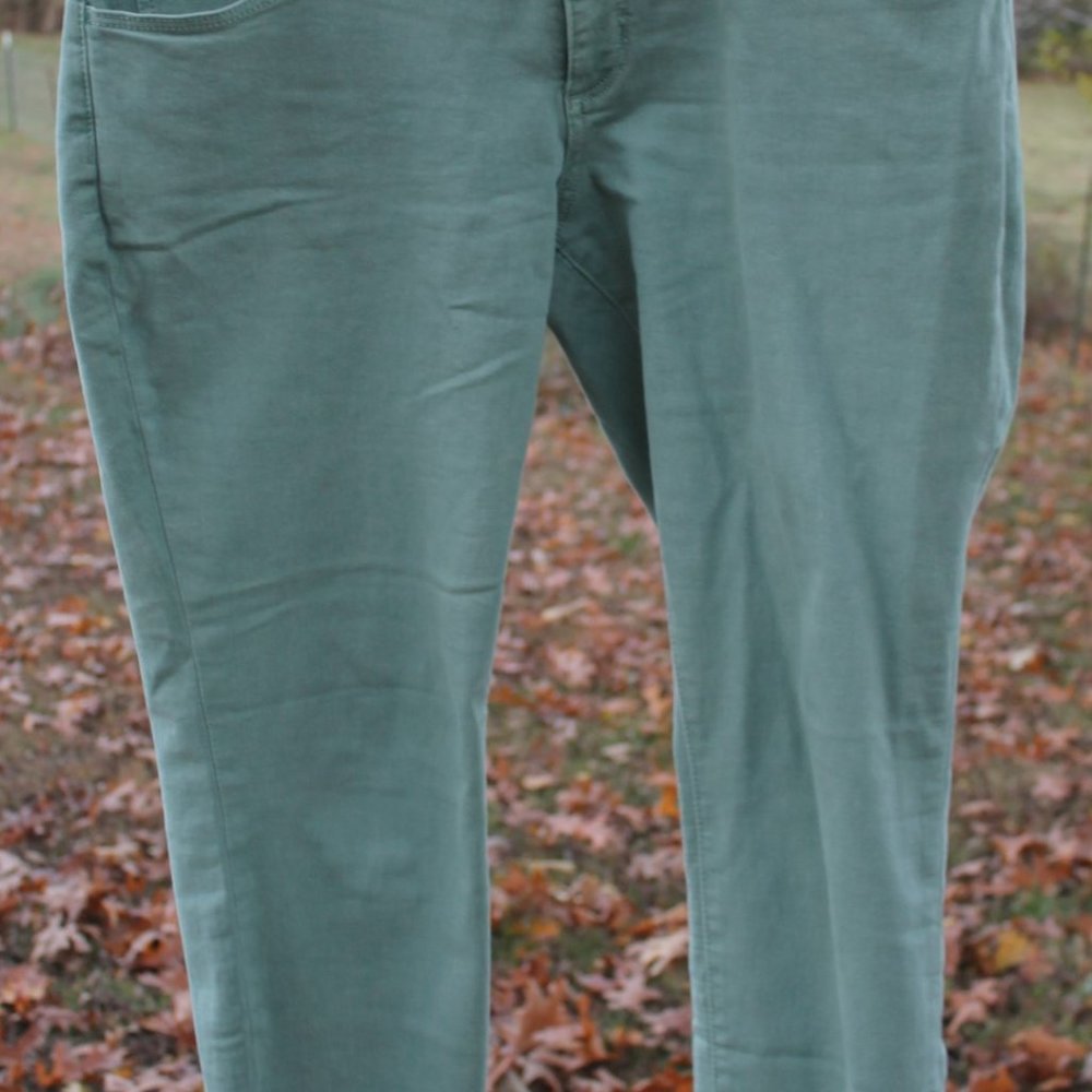 Universal Thread Women's Denim Mid-Rise Skinny Pants - Sage Green - Size 14/32S